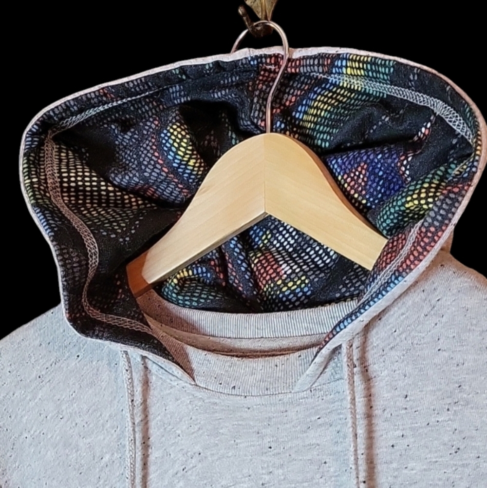 On The Byas Men's Gray and Multi-Color Hoodie - Picture 3 of 6